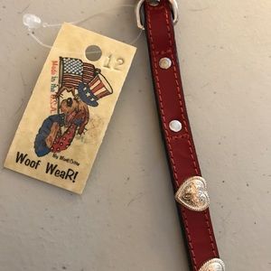 Woof Wear Dog Collar 12” Hearts